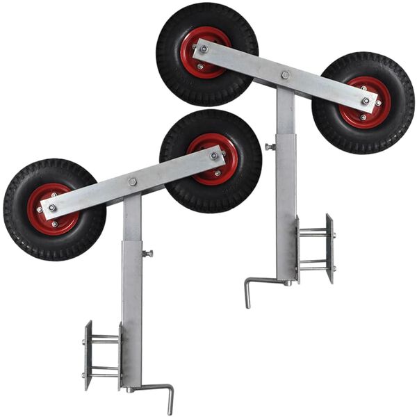 vidaXL paadi järelkäru kahe rullikuga vööritugi, 2 tk, 59-84 cm
