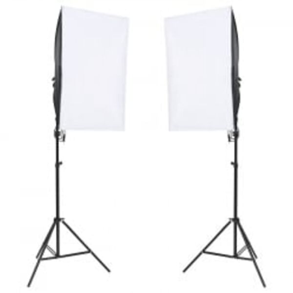 vidaXL fotostuudio komplekt valgustuse ja reflektoriga