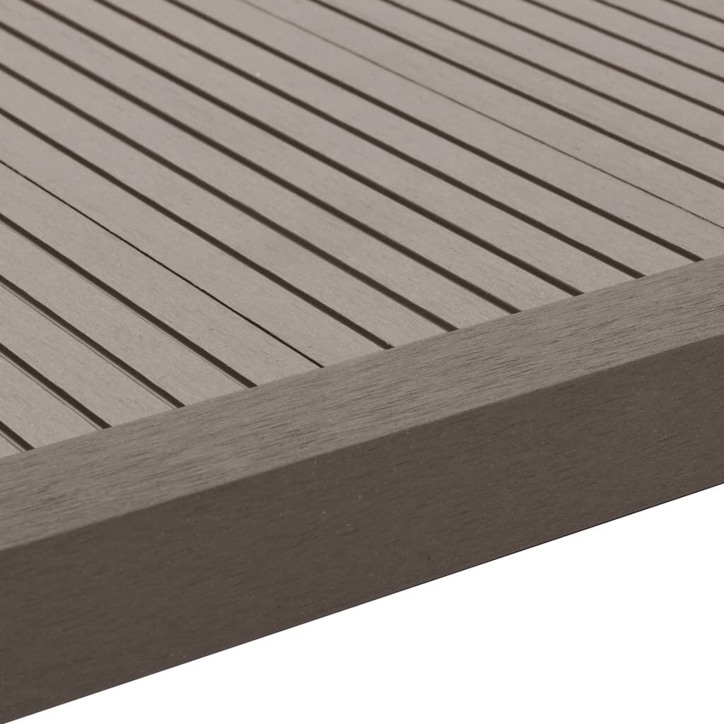 vidaXL 5 tk terrassi nurgaliistud, WPC 170 cm, tumepruun