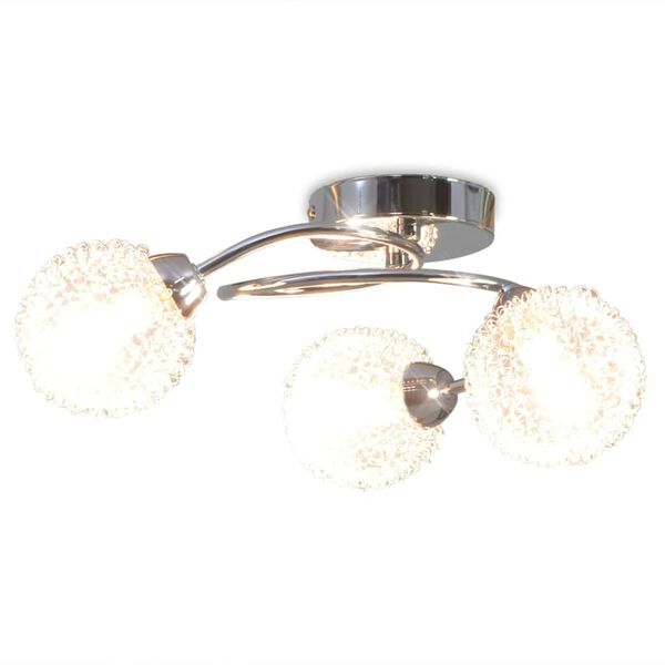 vidaXL laelamp 3 LED-pirniga, G9 120 W