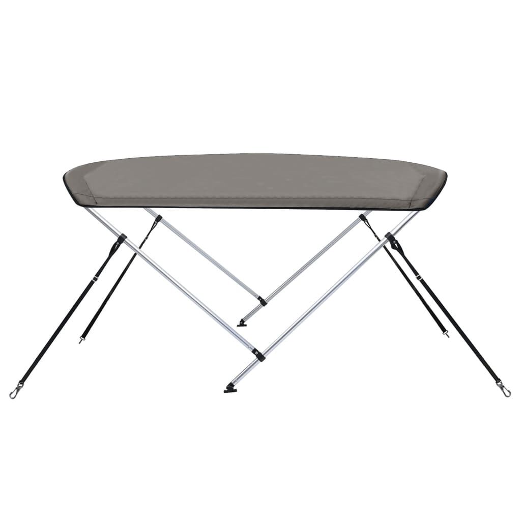 vidaXL 2 kaarega paadi varikatus, hall, 150x120x110 cm