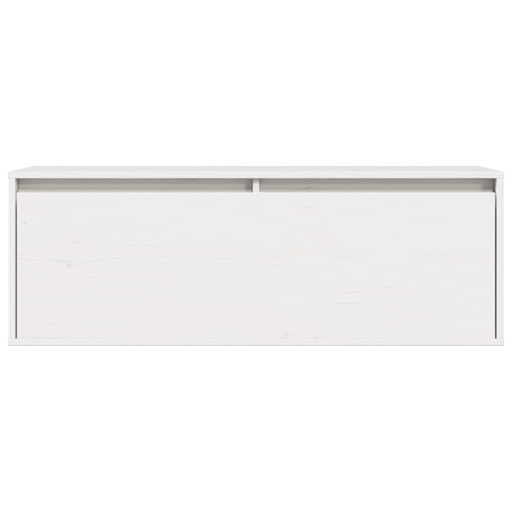 vidaXL seinakapid 2 tk valge 100x30x35 cm, männipuit