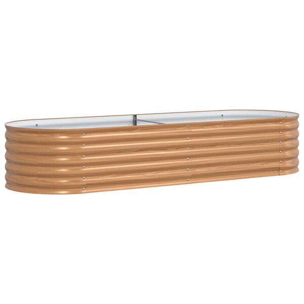 vidaXL Tõstetud Aed Puidu Välimusega 240x80x44 cm Terasest