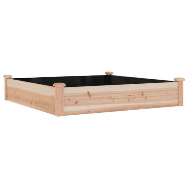 vidaXL voodriga aia taimelava, 120 x 120 x 25 cm, nulupuit