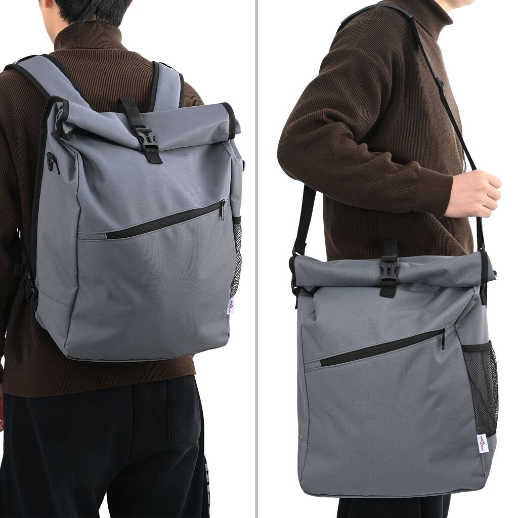 vidaXL jalgratta kott pannier rack'ile 25 L hall 33x16x48 cm
