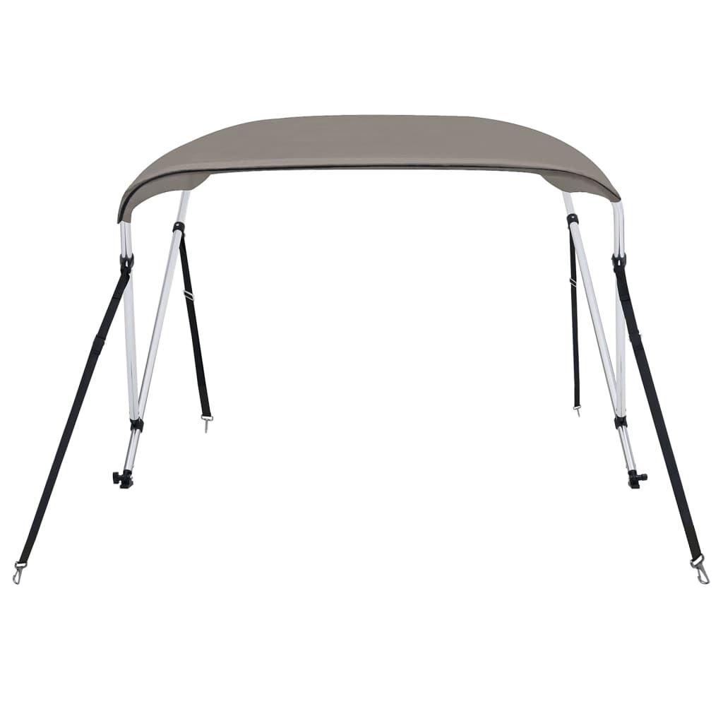 vidaXL 2 kaarega paadi varikatus, hall, 150x120x110 cm