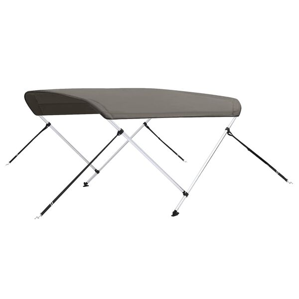vidaXL 2 kaarega paadi varikatus, hall, 150x120x110 cm