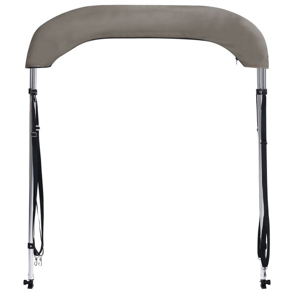 vidaXL 2 kaarega paadi varikatus, hall, 150x120x110 cm