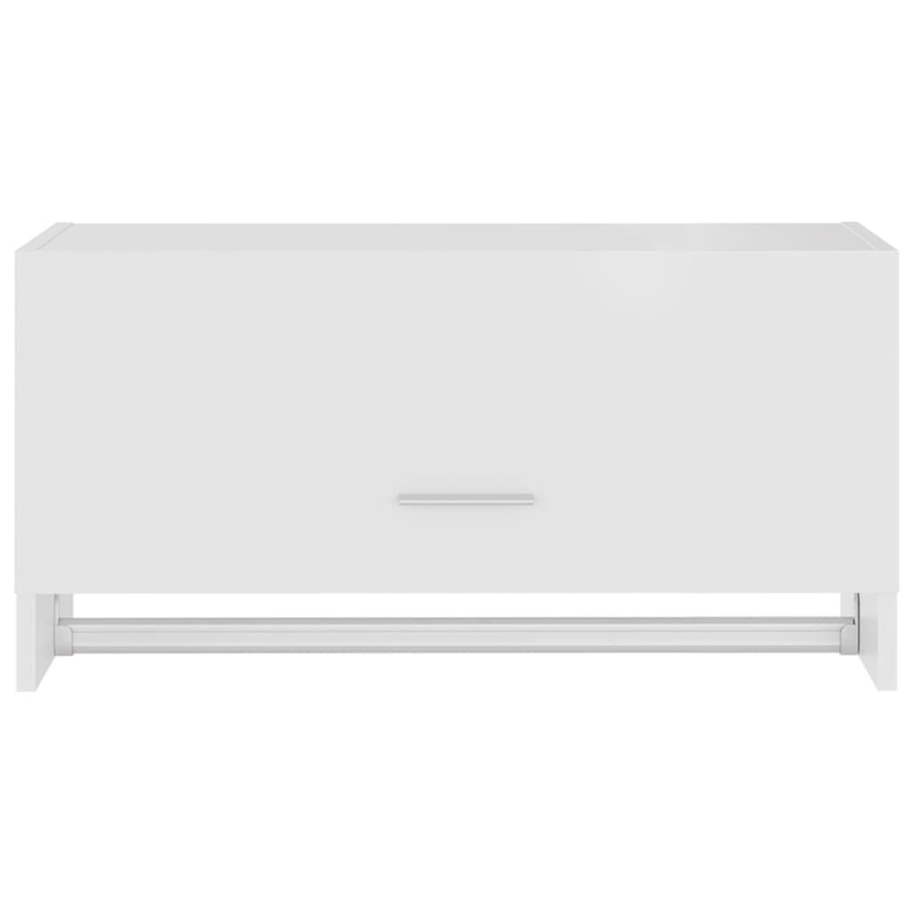 vidaXL garderoob, valge, 70 x 32,5 x 35 cm, tehispuit