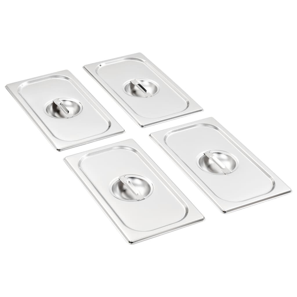 Kaaned GN 1/3 pannile, 4 tk, roostevaba teras