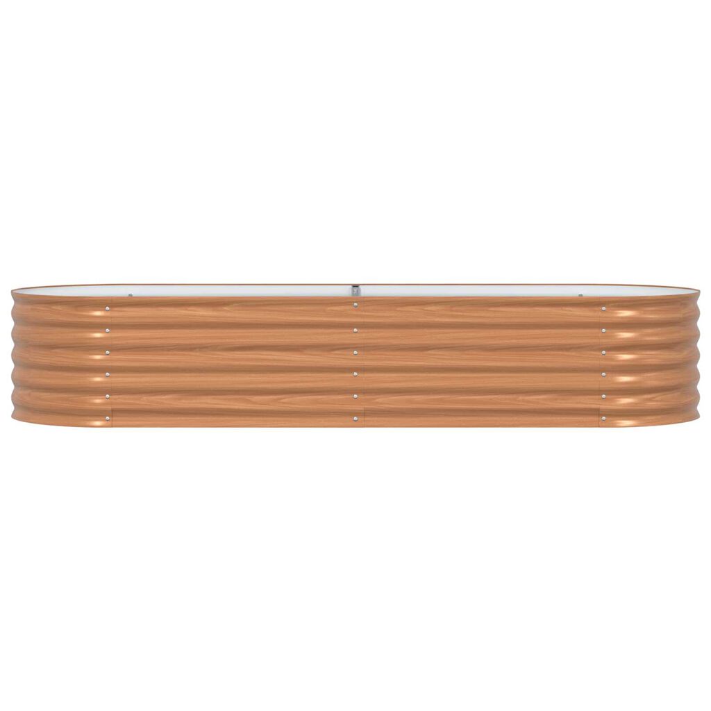 vidaXL Tõstetud Aed Puidu Välimusega 240x80x44 cm Terasest