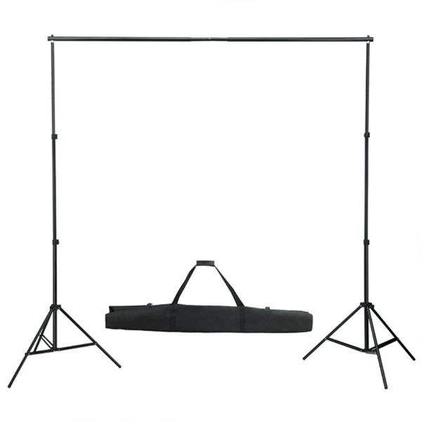 vidaXL fotostuudio komplekt valgustuse, taustapildi ja reflektoriga